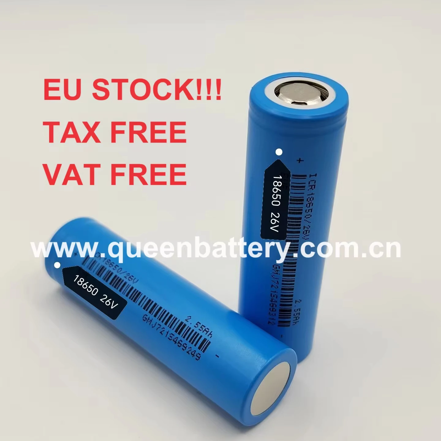 (EU STOCK!!)18650 26V 2600mAh 7.5A 3.7V 4.2V INR18650/26V ICR18650/26V li-ion  battery for power tools flashlight digital camera