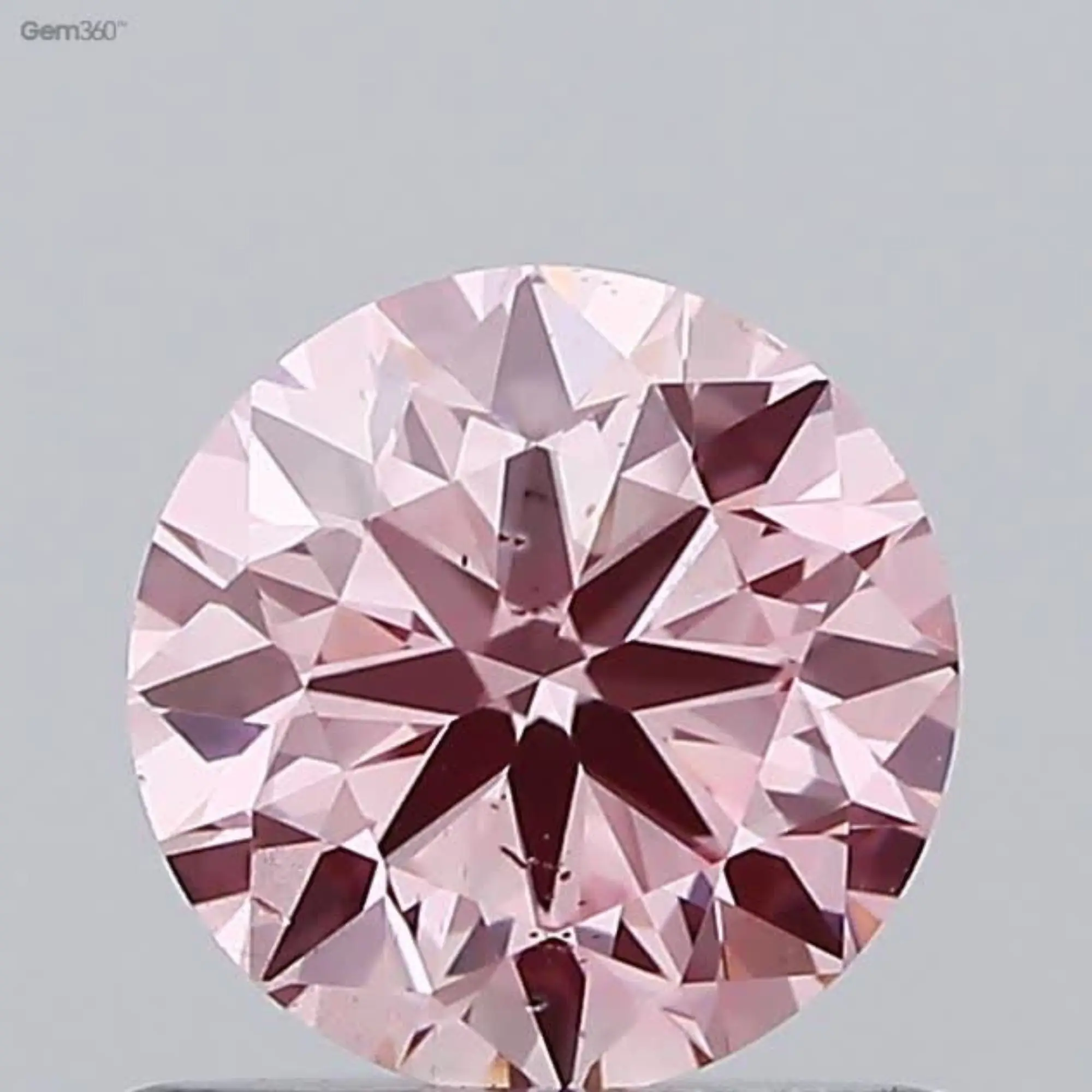 Fancy Intense Pink Color SI1 Clarity Size 0.75 ct Polished Labgrown Diamond Round Shape HPHT-CVD Diamond Jewelry Loose Diamond