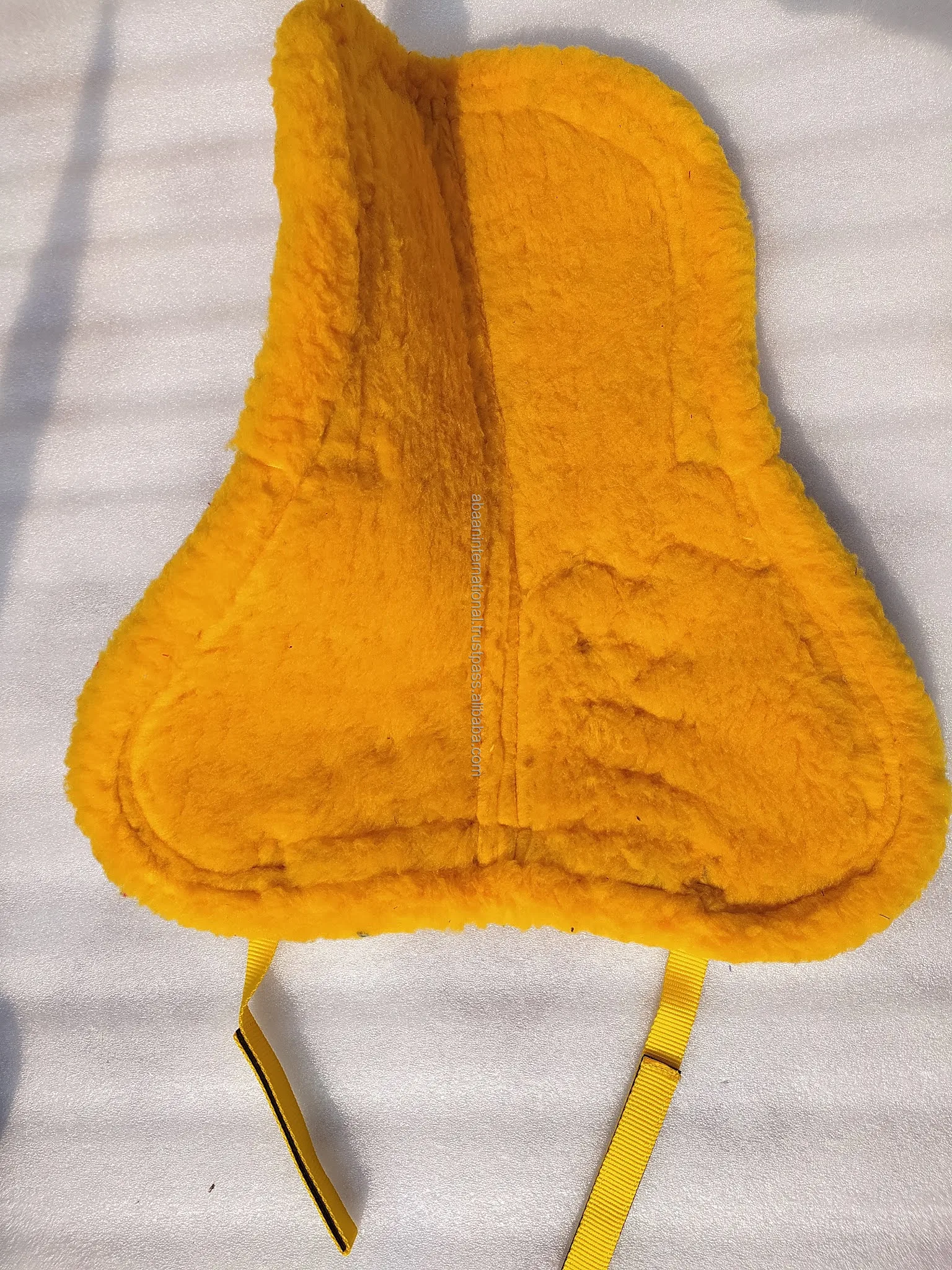 New Design Half Saddle Pad Relief Half Pad Different Design wool felt half white English horse products saddle pad