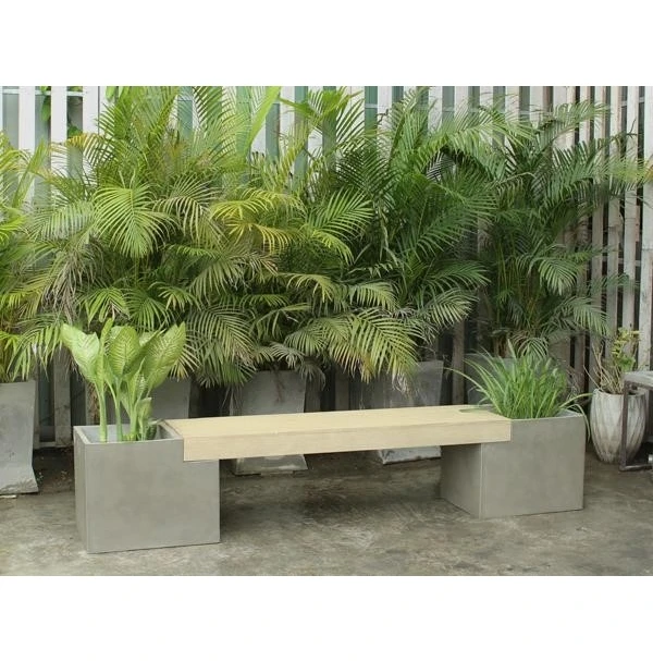 Sleek and Sturdy Lightweight Concrete Benches for Modern Outdoor Spaces Made in Vietnam