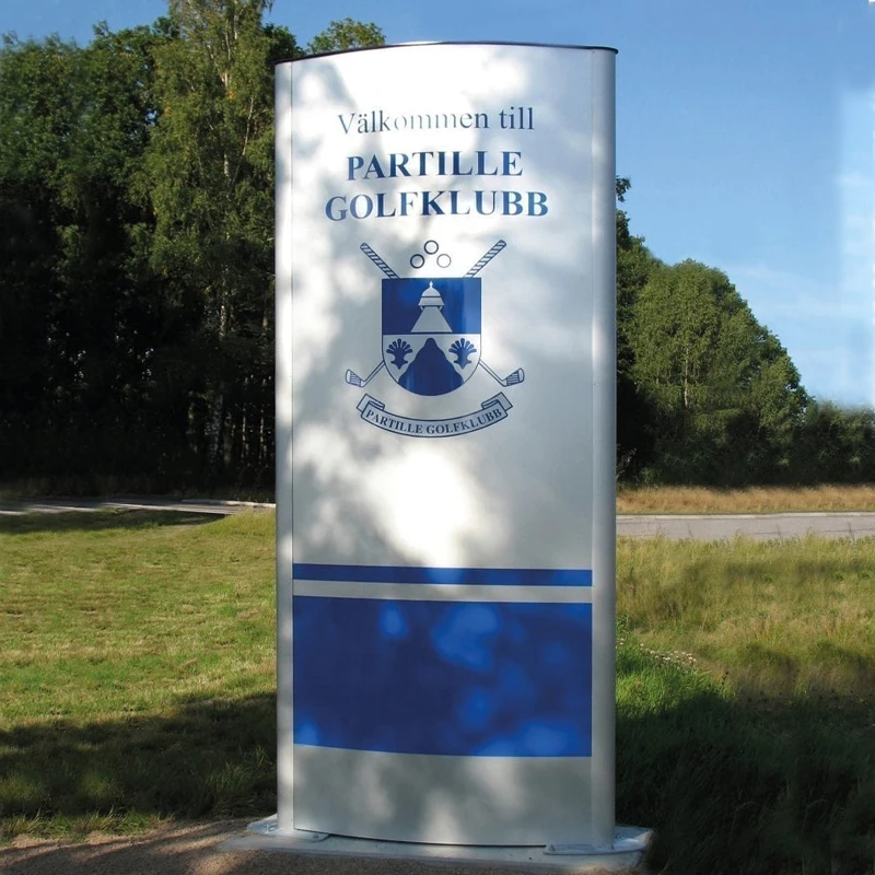 Наружная большая бесдуговая комбинация, пилоновый знак, вывеска для строительства, знак из алюминиевого профиля