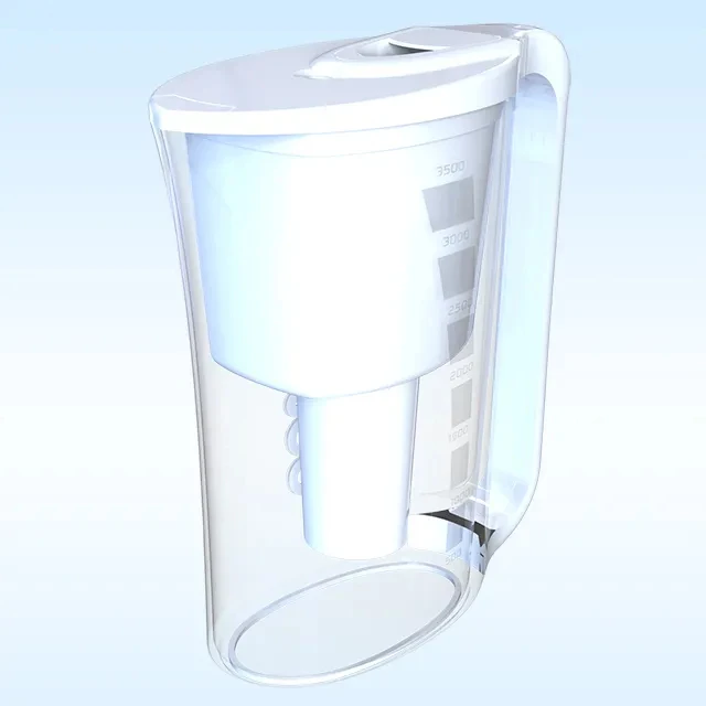 WACO Water Pitcher with Indicator to Include Exclusive Filter for Portable Household Water Purifier Made in Korea