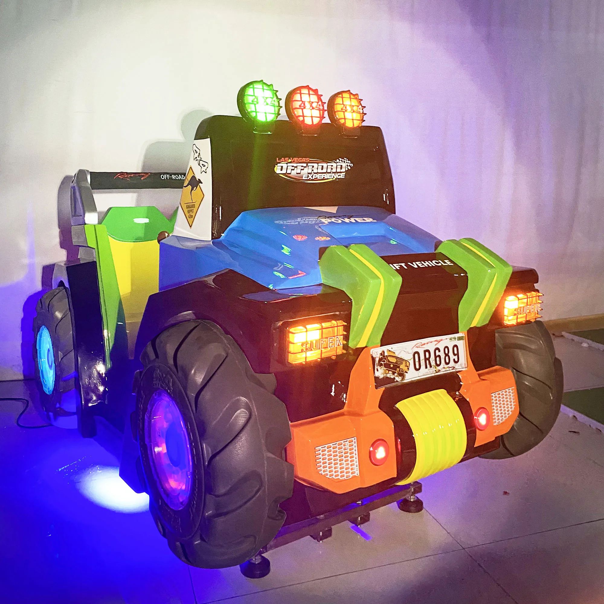 Redesign indoor ORV Car Ride on Coin Operated fiberglass Kiddie Rides 3D Video racing Games Machine for Kids amusement for sale