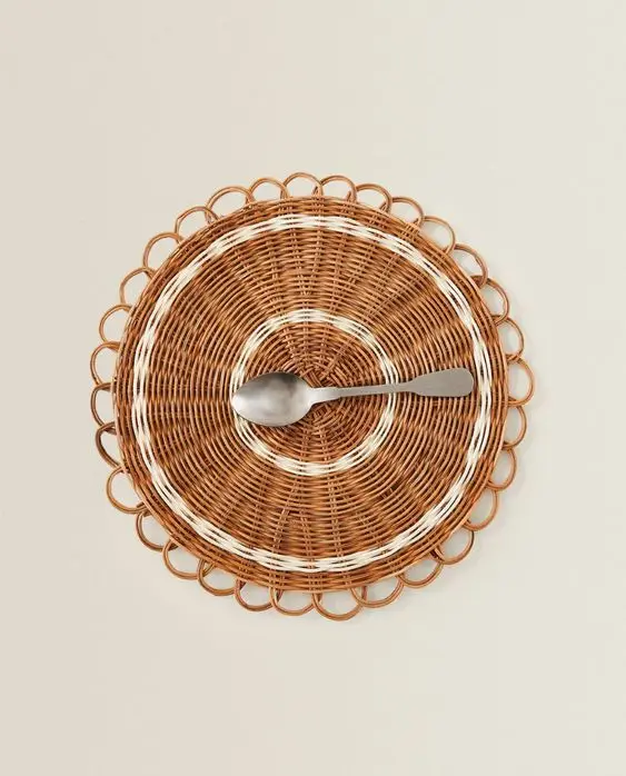 Best choice manufacture natural handmade home tableware placemat wholesale made in Viet Nam