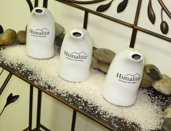 Refillable Himalayan Salt Ceramic body Inhaler Pink Salt Nasal Inhaler Reusable Good Quality To Support Respiratory Health