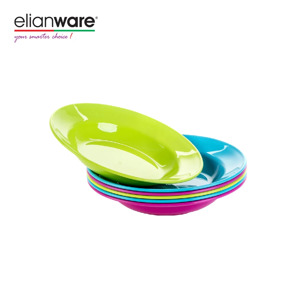Elianware High Quality Plastic (PP) BPA Free Deep Plate Soup Plate Plastic Plate Manufacturer Malaysia Customize OEM