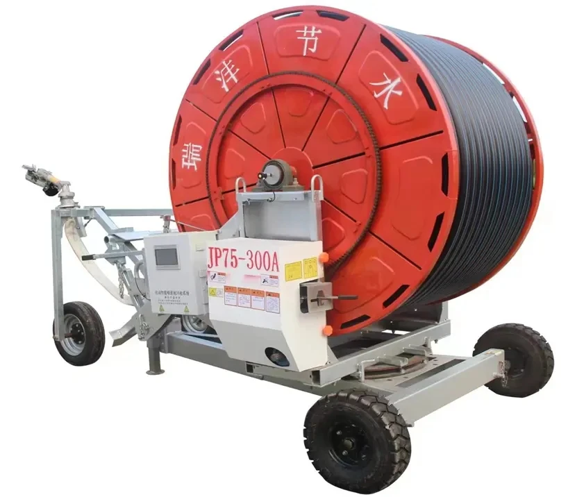 Hot selling agricultural sprinkler hose reel rain gun irrigation system