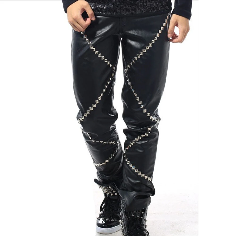 2024 New Customized Men Leather Pants In Reasonable Price Custom Logo Leather Pants For Sale