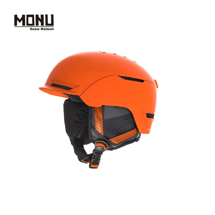 MONU NEW Wholesale Snow Sports Helmet With ECO recyclable ABS&PC Shell and Removable Ear Pads Skateboard Ski Helmet