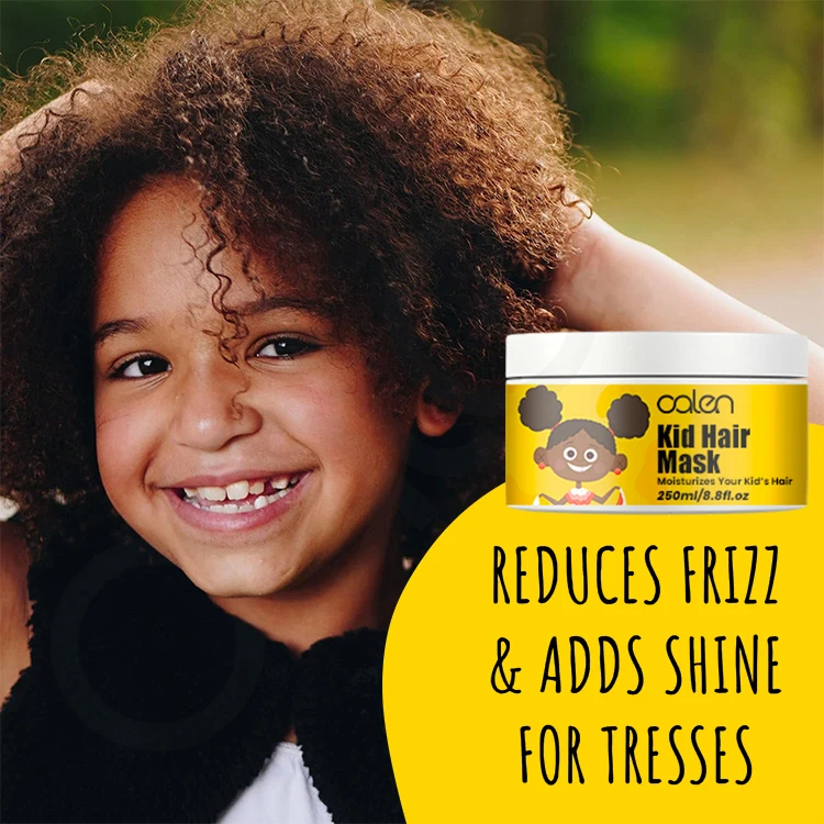 Oalen Private Label Natural Organic Care Kids Conditioner 250ML Curly Shampoo Hair Mask