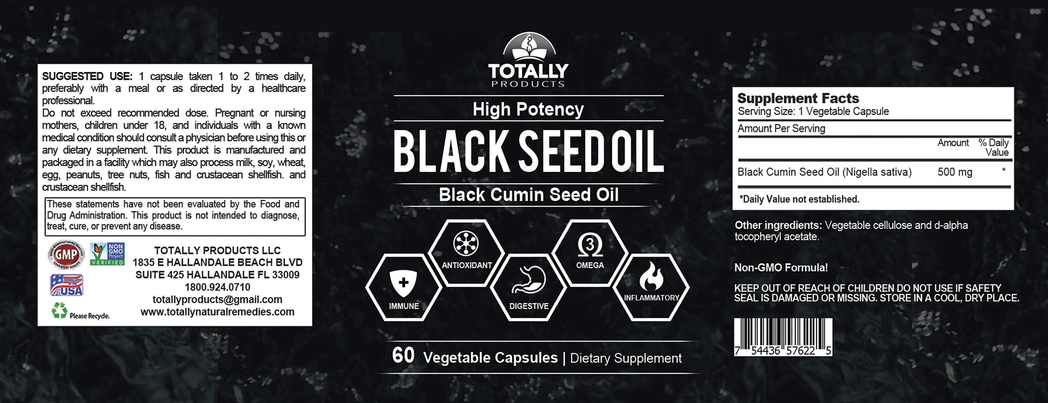 Hot Selling Black Seed Oil (60 Oil Capsule) At Best Price