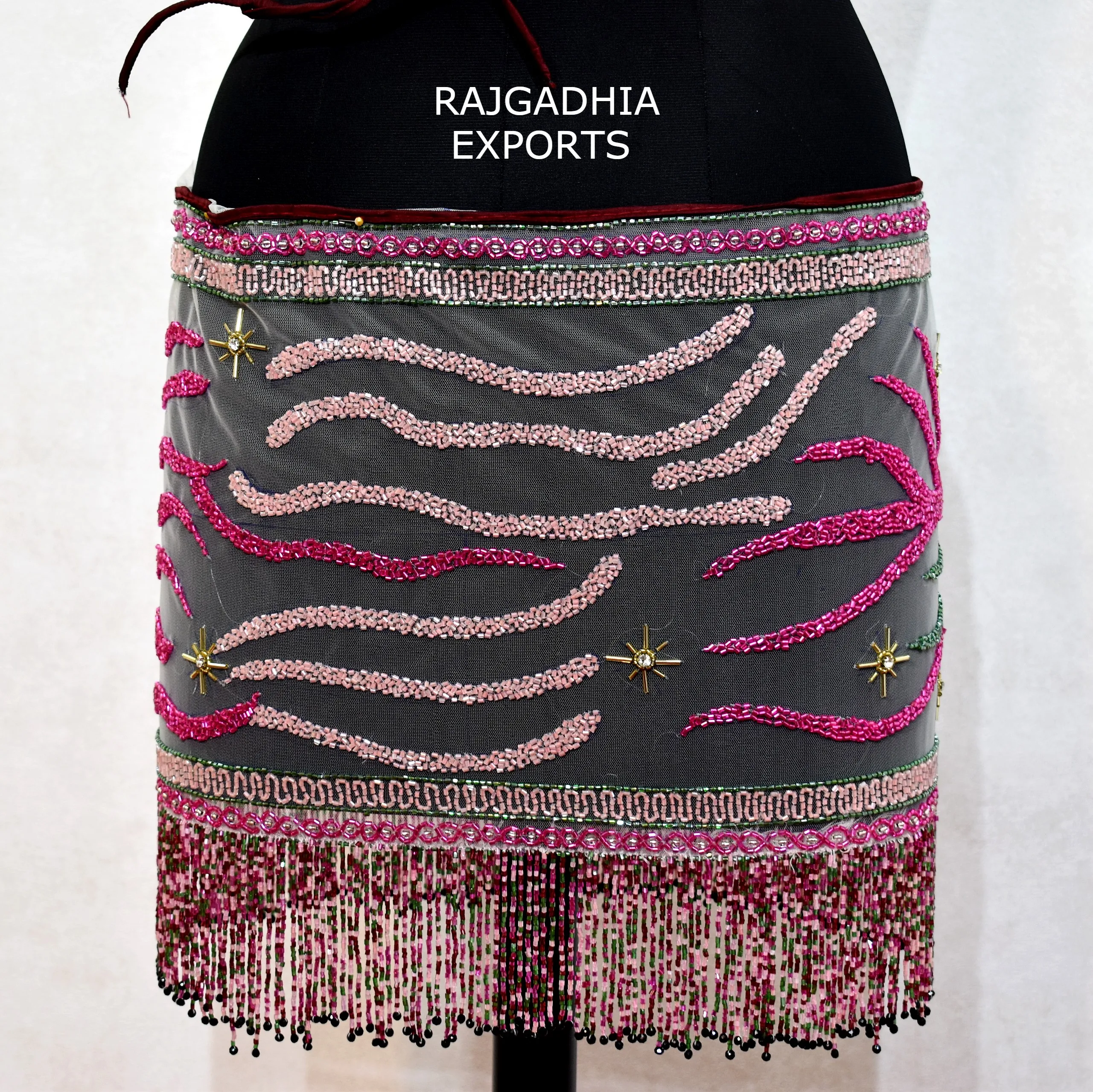 Beaded Skirts & Shorts  Western Wear Clothing & Accessories for women wear buy Heavy Beaded Skirt for wholesale