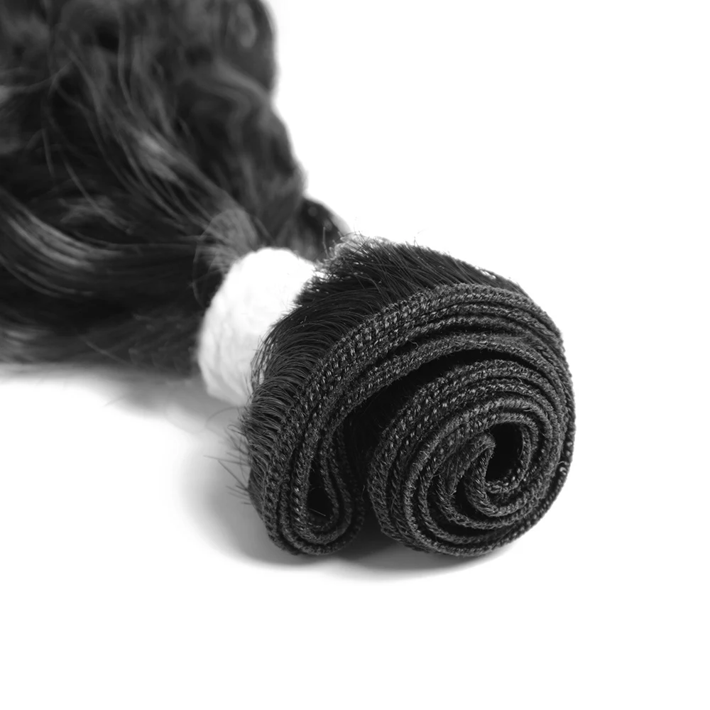 Noble Protein Fibre Organic Kinky Curl Mini Curl Water Wave Brazilian Wave Hair 6pcs 260 Gram Natural Black Hair Bundles