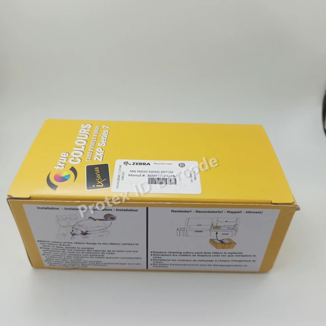 ZXP Серия 7 YMCKO Лента 800077-740EM для Zebra принтеров ID