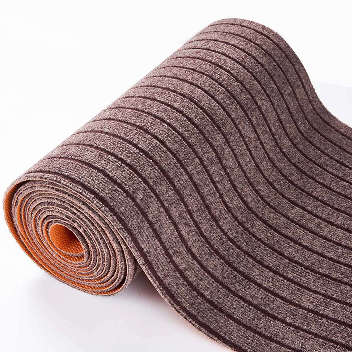 Seven Rib Doormat Custom Outdoor Polyester Floor Carpet Striped New Design Washable Welcome Mats Front Door Office Hallway