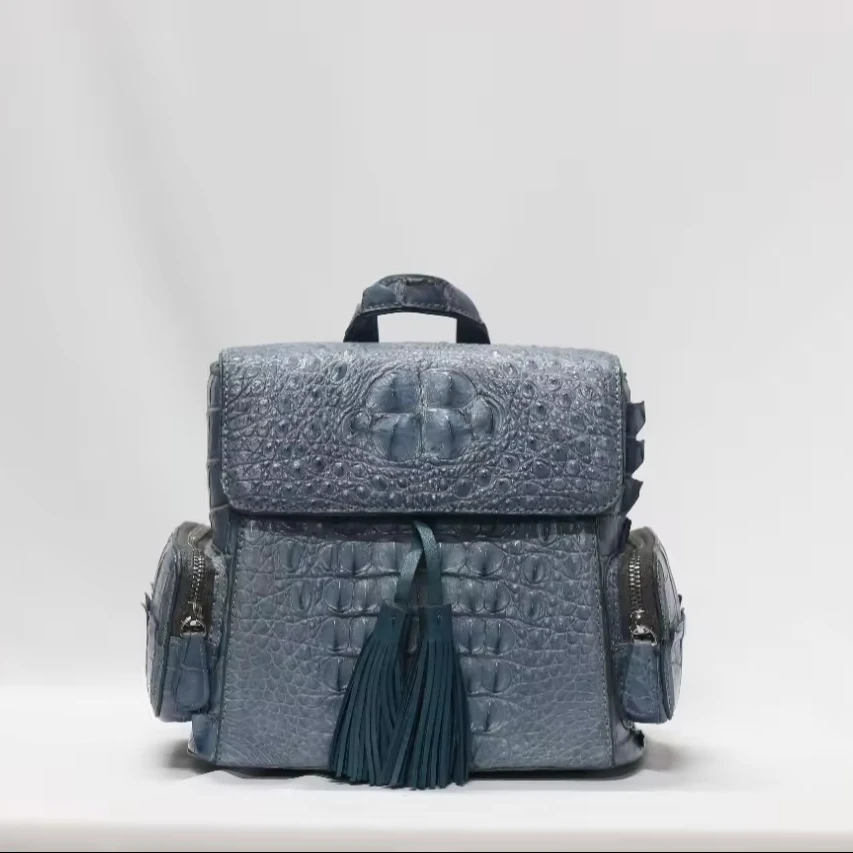 Wholesale Low Price Women Fashion Croco Leather Backpack in Stock - Female Shoulder Bag Daily Item for Girls