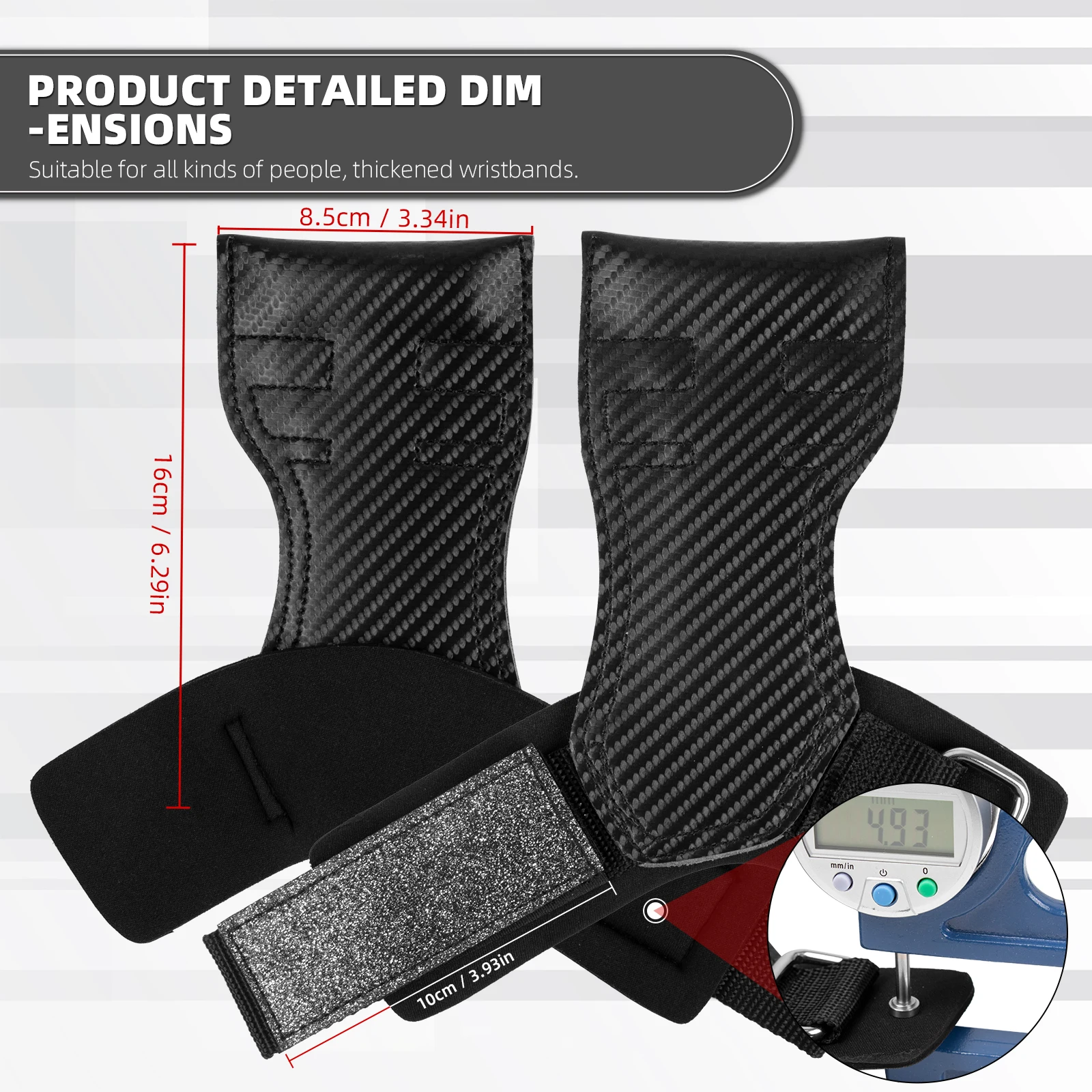 New Arrival Fitness Adjustable Weight Lifting Best Gym Hand Grips for Men Fingerless Girls Carbon Gymnastics OEM Service
