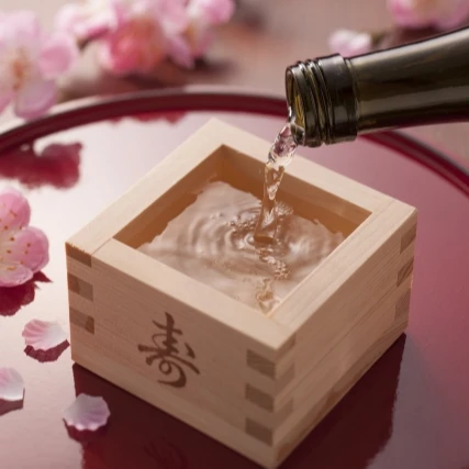 Hinoki Masu traditional wooden tumbler 1.8L Japanese Masu Wooden Sake Cup Hinoki Wood Sake Cups Box