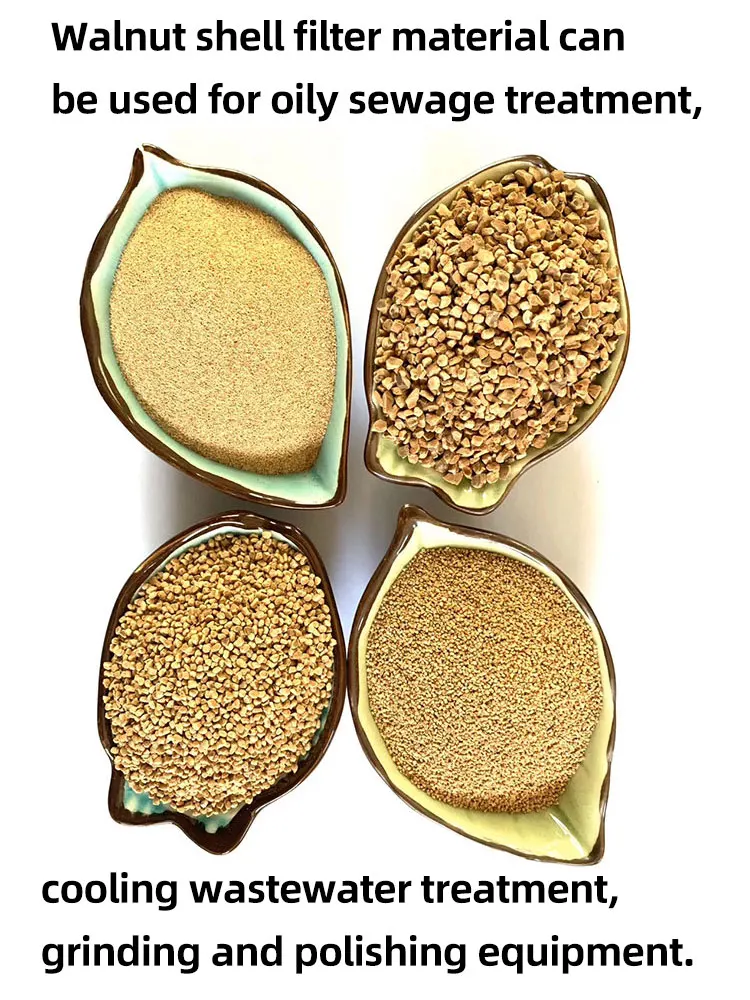 Crushed Cosmetic Grade 60-200Mesh Walnut Shells For Skin Walnut Shell Broken Particles Blasting Uk Media Grit 16/36