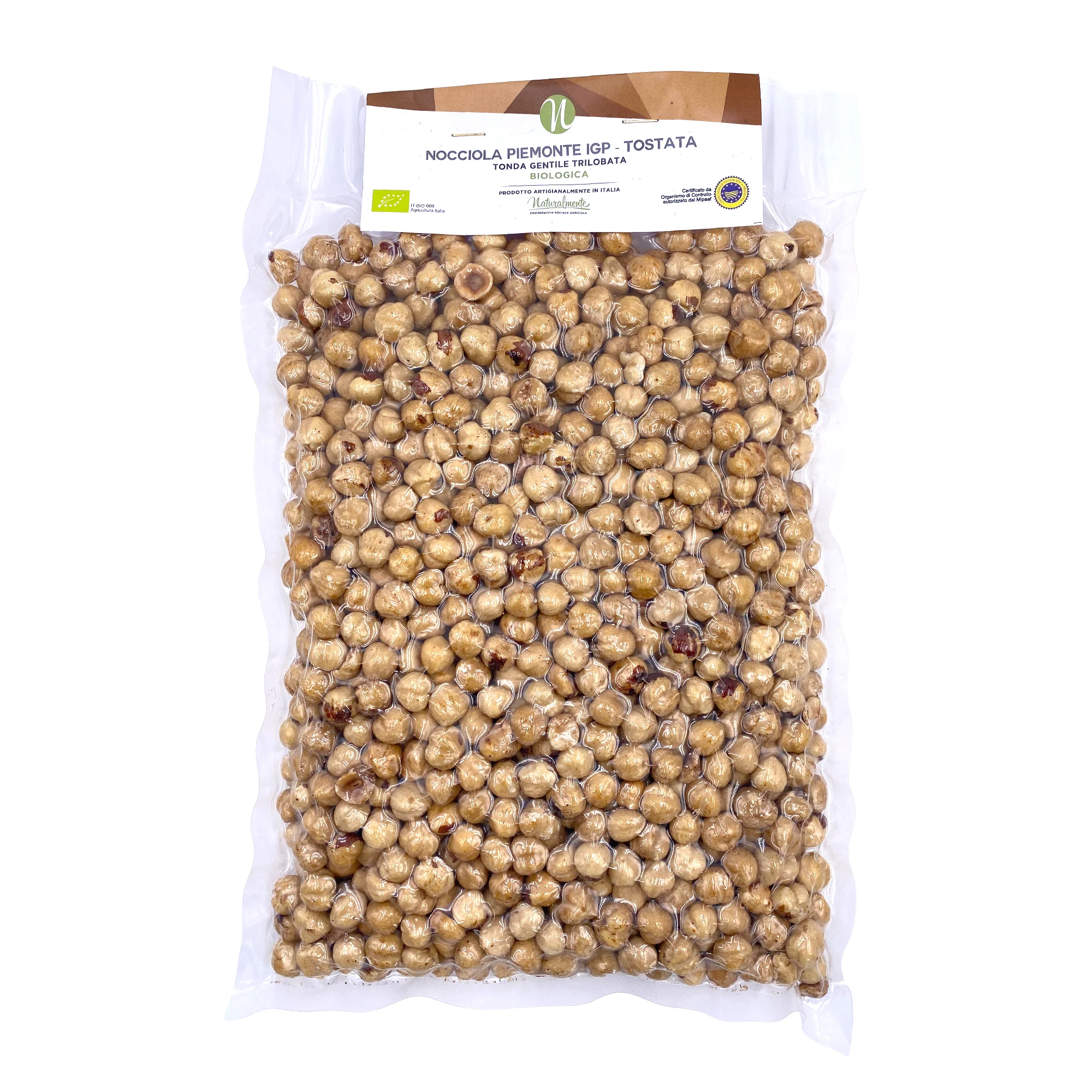 Премиум итальянский органический жареный IGP Piedmont фундук 1 кг