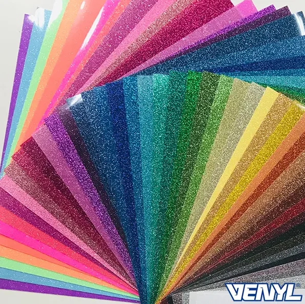 Wholesale Flexible Glitter Heat Transfer Vinyl Sheets for Cricut HTV Vinyl Project in reasonable price for sale