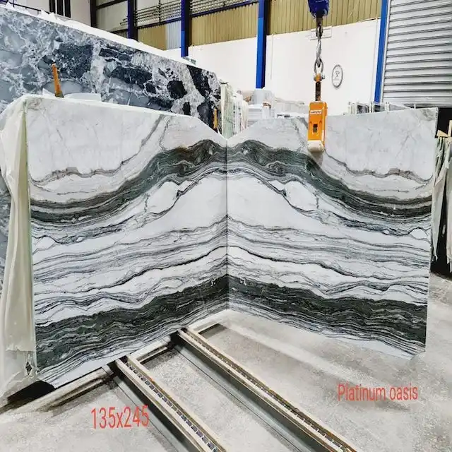 Floor Tiles Platinum Oasis Marble Wall Panel for Luxury Places Marble Slab with Best Price and High Quality Turkish Marble Stone