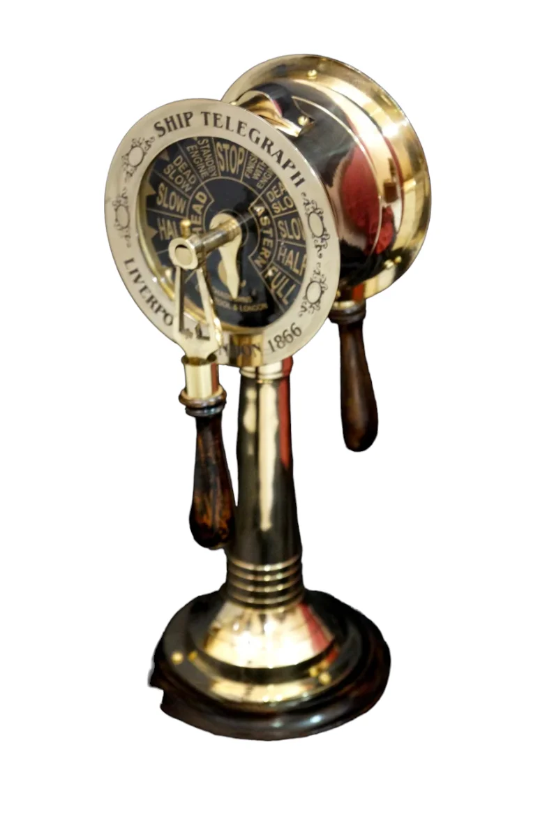 Latest durable Collectible Marine Brass Telegraph Nautical Designer Metal Crafts Pen Holder Nautical Vintage Style Telegraph