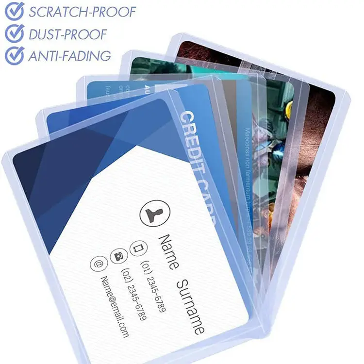 35pt Ultra Pro Transparent Penny Sleeves Protective Sleeves Holder for Poke mon Credit Card Durable Plastic PVC Top Loader Case