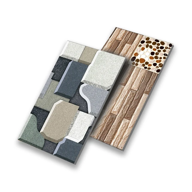 Hot Selling 250x375 mm Ceramic Digital Glazed Tiles for Bathroom High Depth Elevation Wall Tiles with Glossy Finish