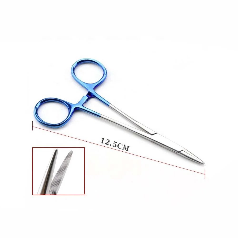 gold handle TC inserts needle holder forceps double eyelid suture embedding surgical tools needle holder pliers