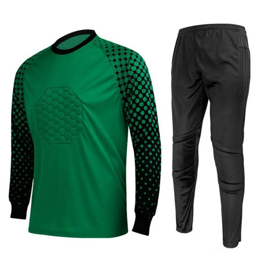 Оптовая продажа, спортивная одежда, футбольные штаны с длинным рукавом, комплект из дышащей одежды для вратаря из Пакистана