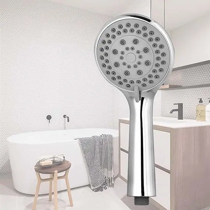 High Pressure Handheld Shower Head  5 Spray Patterns Shower Head For Bathroom Universal Chrome Shower Heads For Adults