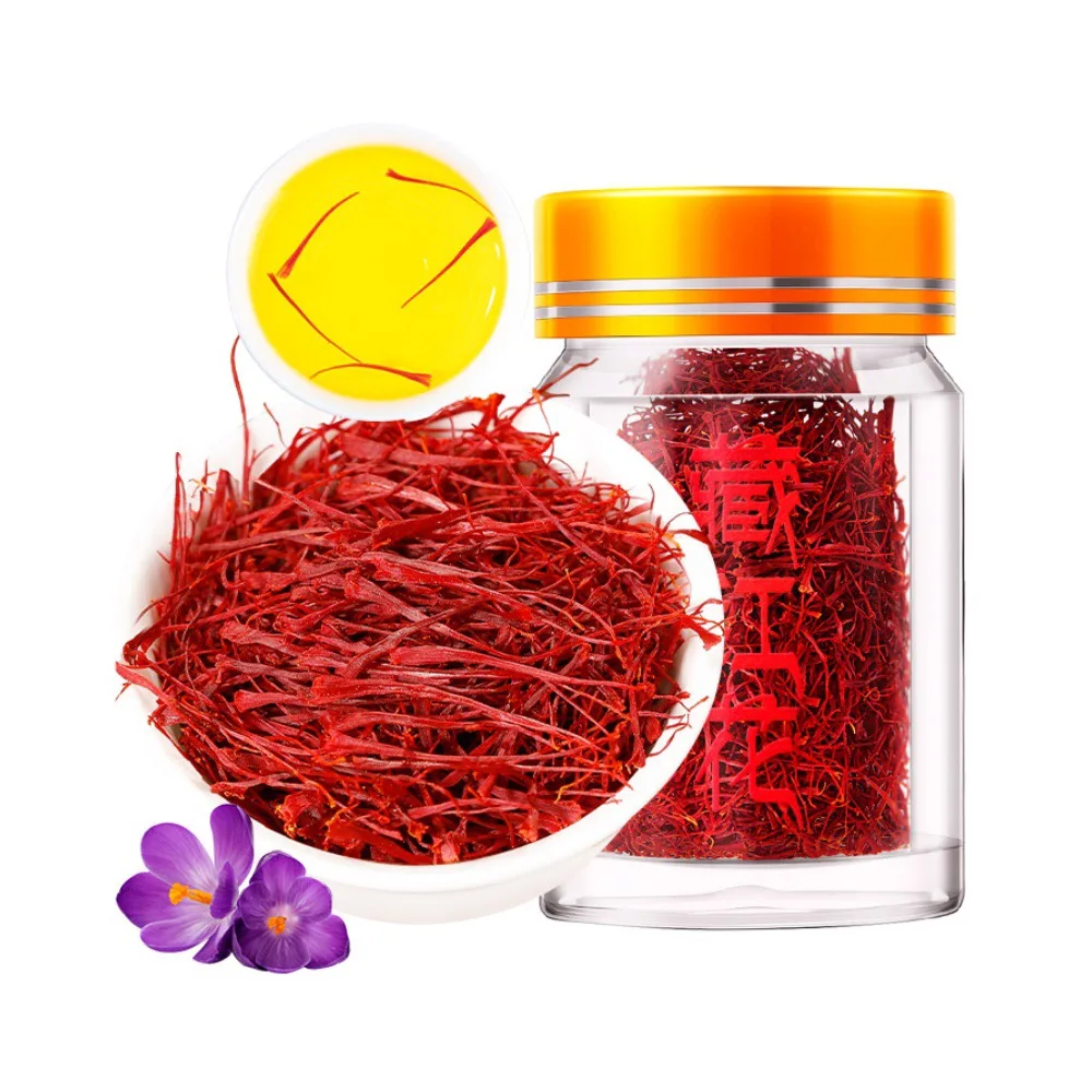 Bulk saffron has perfect color and perfect stem and leaf length