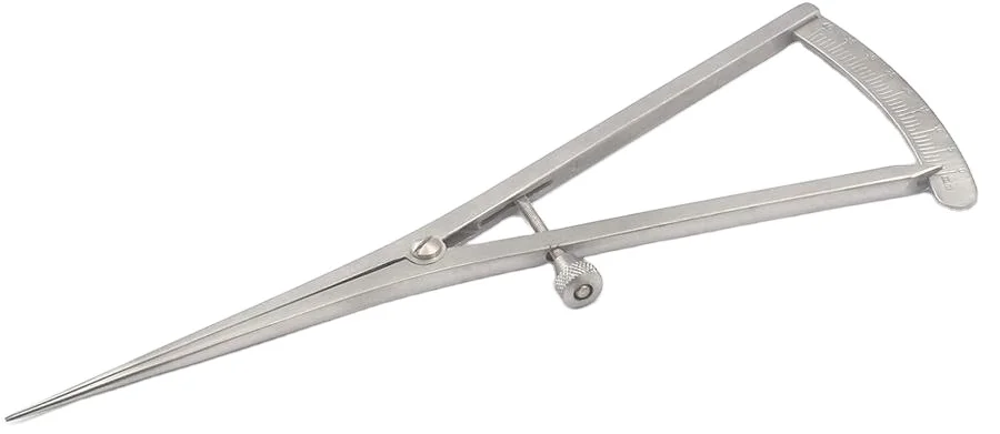Dental Castroviejo Screw Locking Caliper Measuring Surgical Calipers ENT 40mm Implants Castroviejo Caliper 40mm Ophthalmic Eye