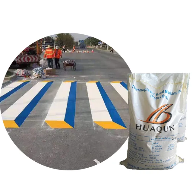 Colorful High Reflective Thermoplastic Road Marking Paint Price For Road Projects