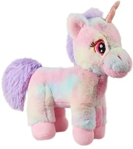 Custom Adorable Unicorn Plush Doll Toy Back with Little Wings Soft Pillow Kids Gifts Party and Home Decor