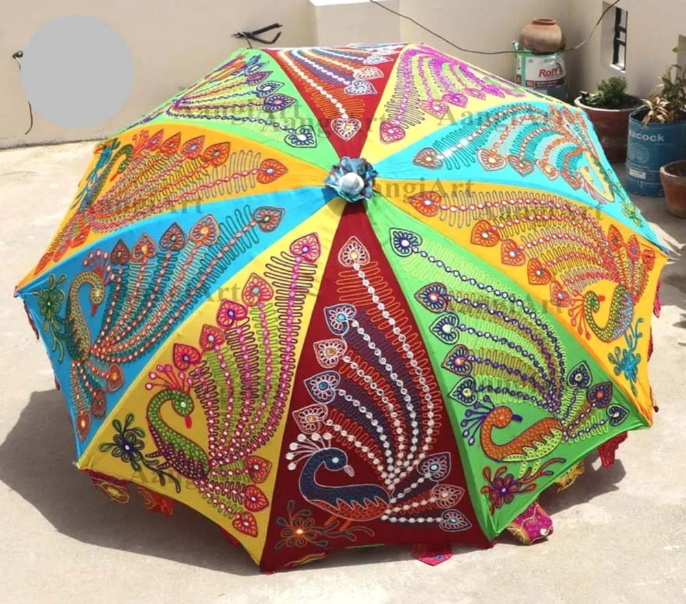 50 PC Lot Indian Wholesale Decorative Umbrella Lowest Price Umbrella for Summer Season