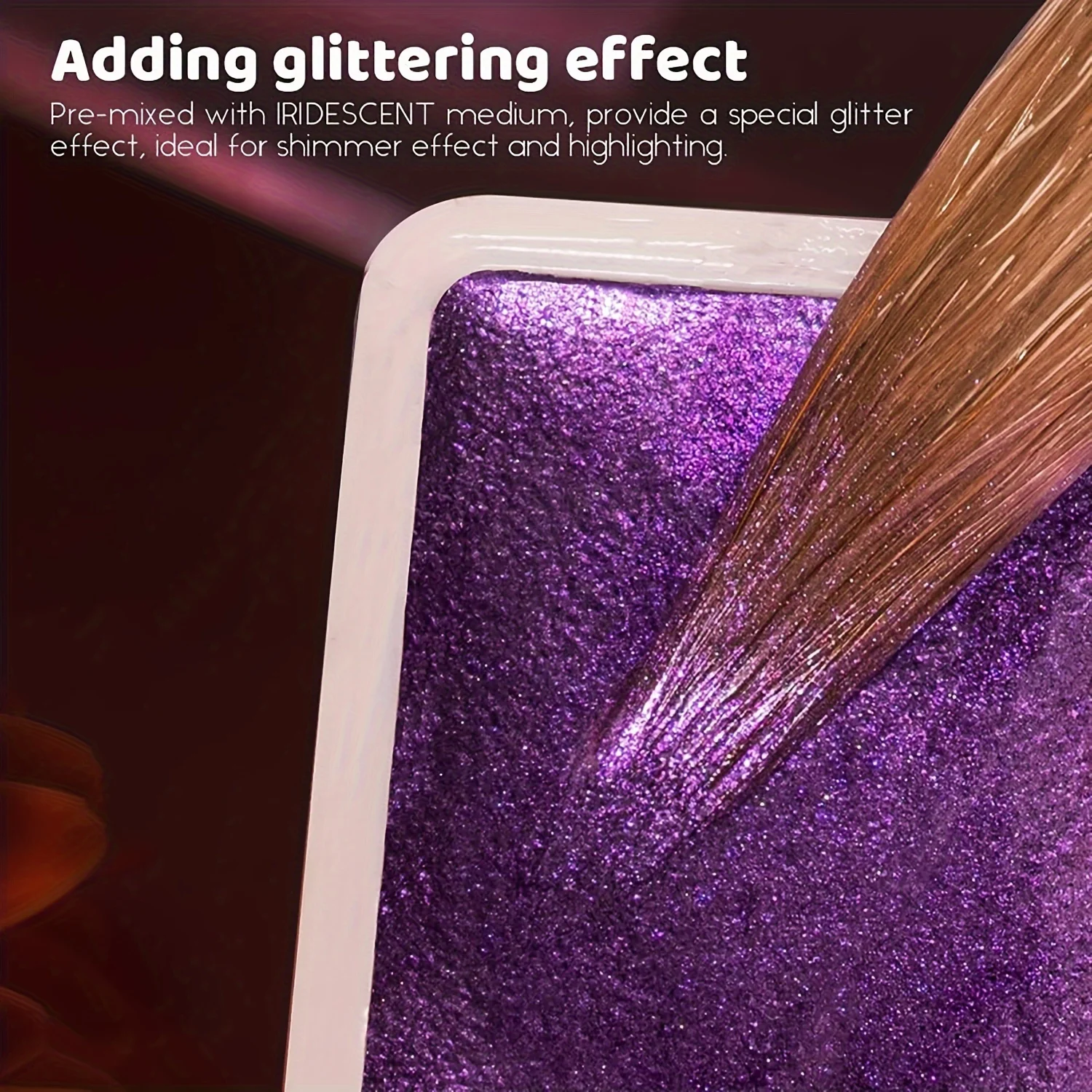 Kalour Professional Metallic Watercolor Paints Set, Pearl Paint, 42 glittering colors in the metal shell, enthusiasts