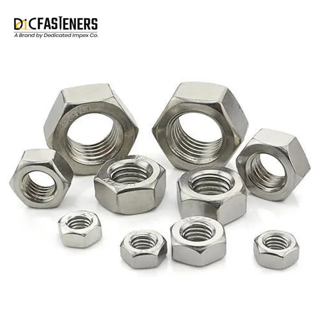 High-Quality DIN 934 Stainless Steel Hex Nuts with Metric Sizes