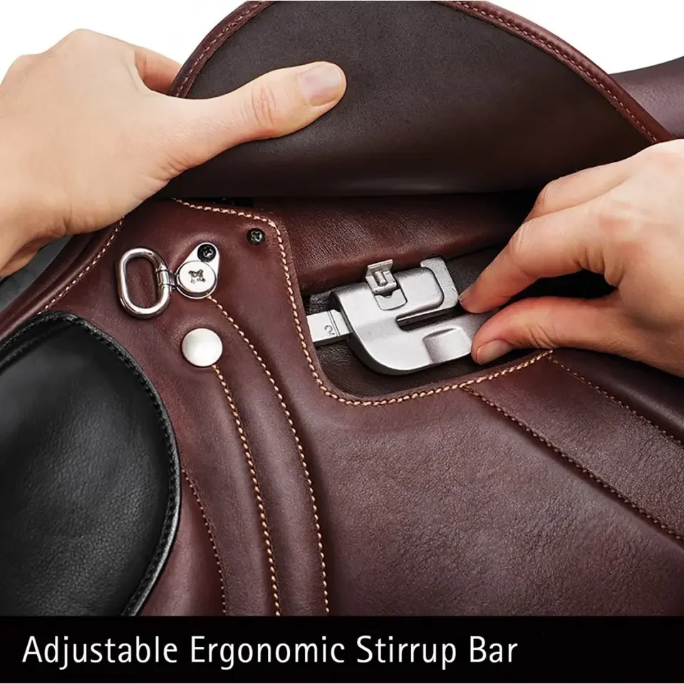 Genuine Leather Saddle New Design Horse Saddle For Comfortable For Horse with Custom Logo Genuine Leather