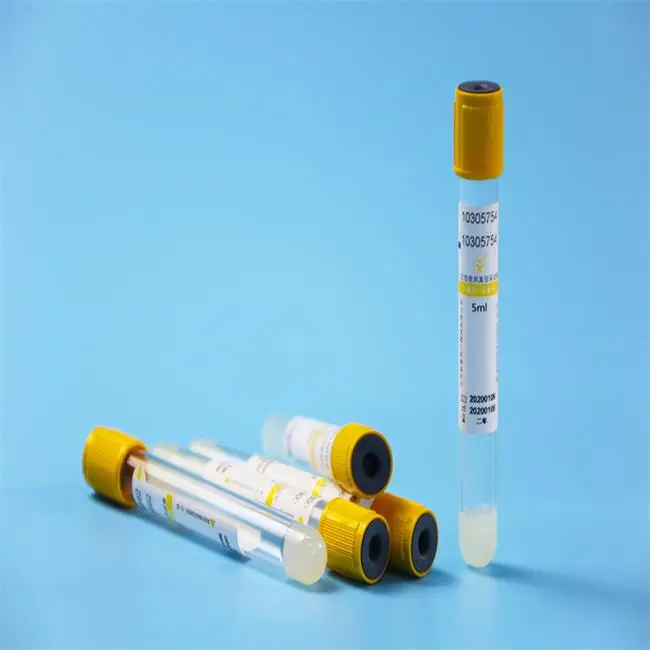 Disposable Plastic Gel & Clot Activator Additive collecting blood tube
