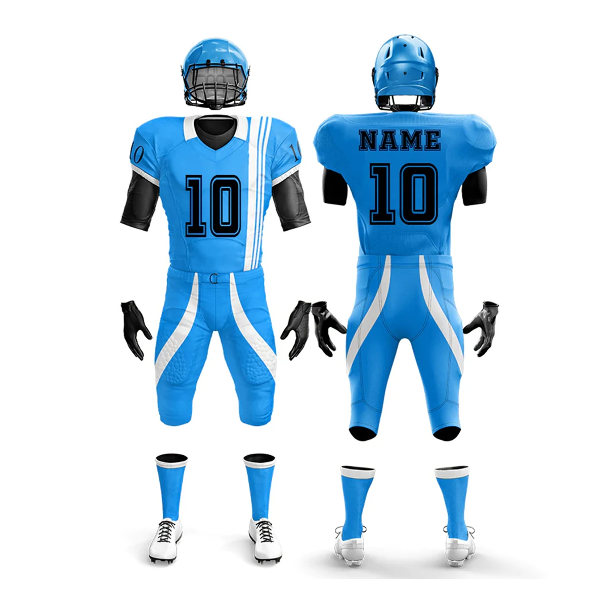 New Best American Football Uniform Set Fully Customized American Football Jersey Rugby Hot Men American Football Uniforms