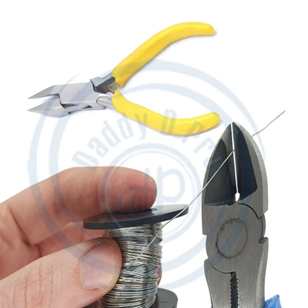 Diagonal Cutter Flush Cut Plastic Sprue Cutting Pliers Soft Wire Stainless Steel / Rubber High Quality BY DADDY D PRO CE & ISO