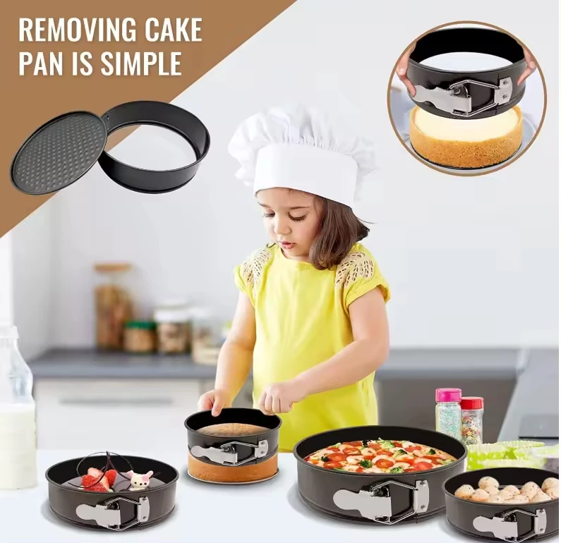 18*18*6.8 Inch Spot Goods Fast Delivery Bake & Cake Springform Pan Bake With Lid Bakeware Mold Tools Baking Pans For Cake