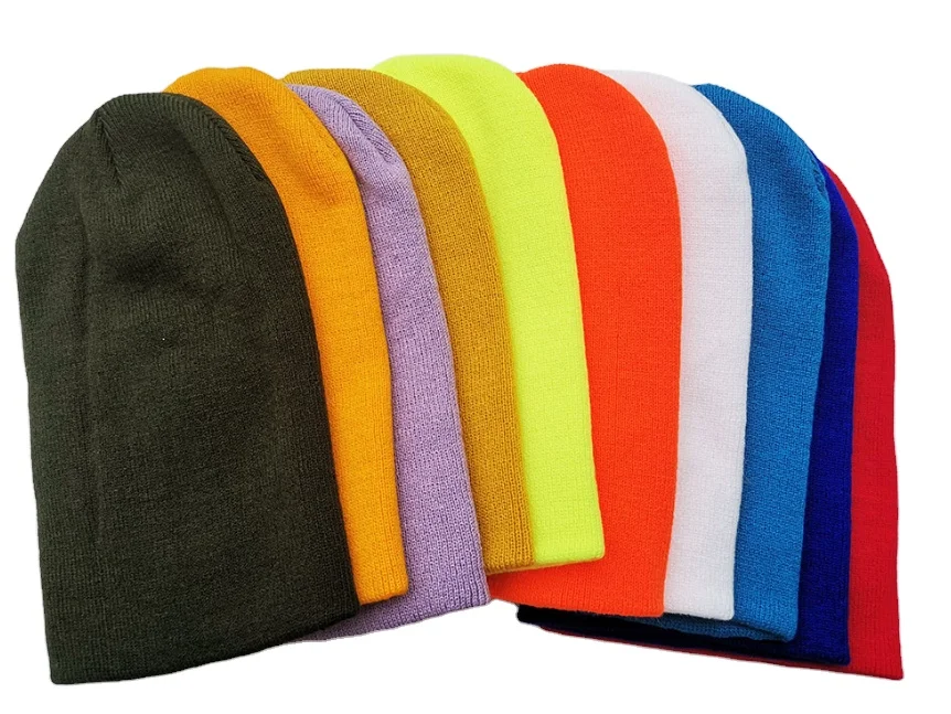 Amzaon Hot Selling Products Premium Customize Merino Wool Knit Lana Crochet Beanie Winter Toque Caps