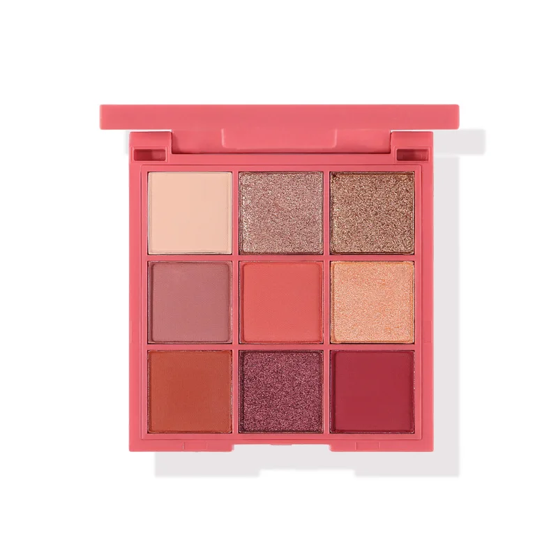 High Pigmented Eyeshadow Palette 9-color matte pearl gold scallion eyeshadow