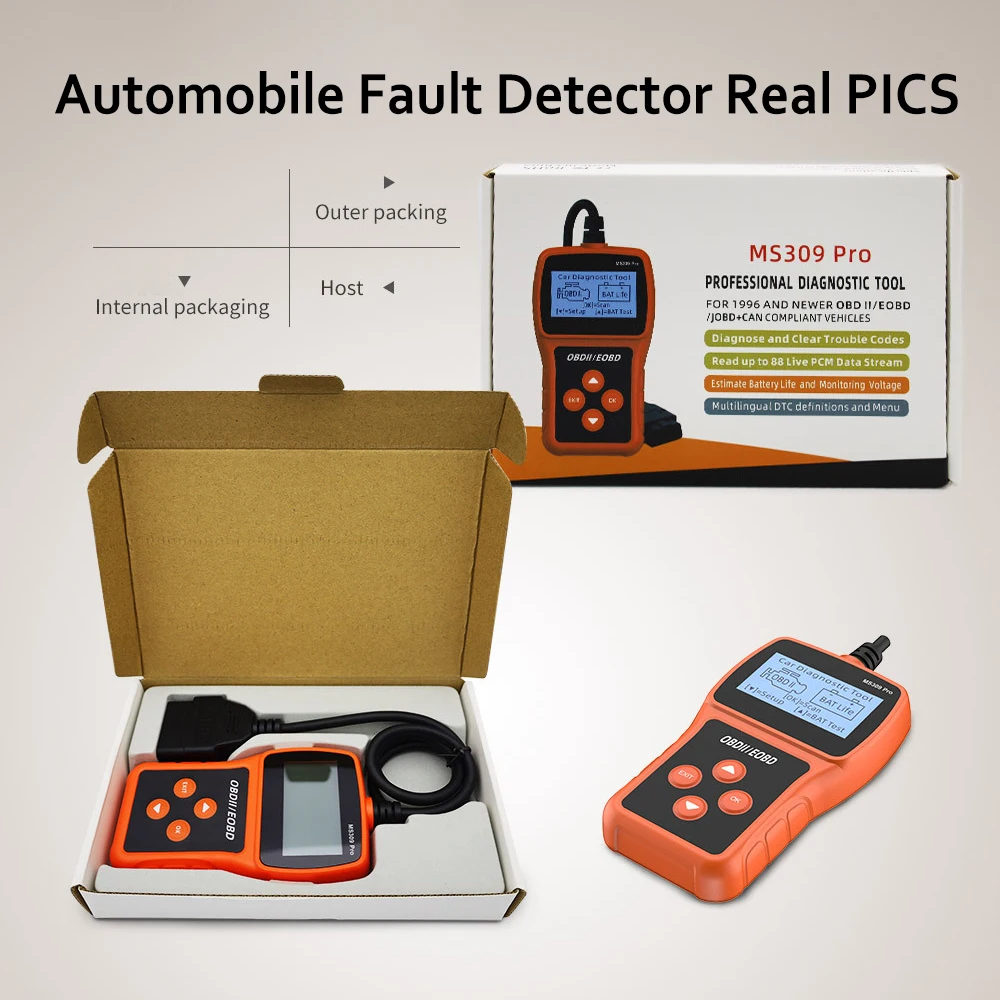 MS309PRO Auto Code Reader Scanner OBDII\/EOBD Code reader Car Diagnostic Tool