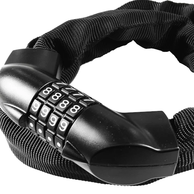 Exclusive Bicycle Chain Combination Lock Made in Taiwan, with Anti-cut Function, Suitable for All TW 4 Digit Combination Lock
