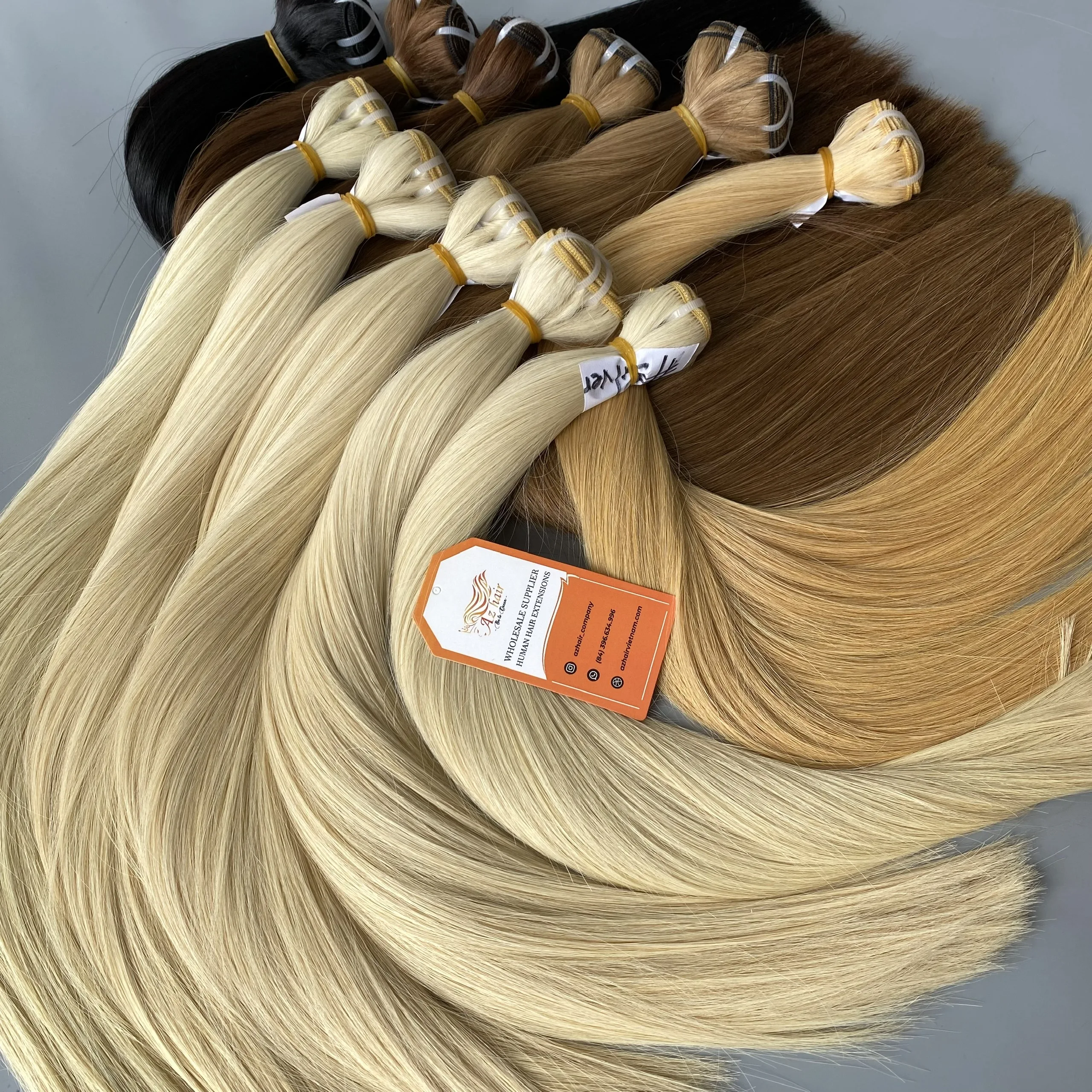 12A Grade Virgin Weft Hair Extensions Human Hair Bundles With Lace Closure Big Color Palette