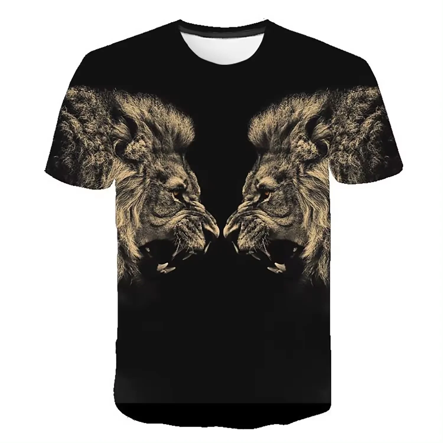 Lightweight Quick Dry Custom Logo Design Tiger Sublimation T-Shirt New Fashion Design fitted Men Women Unisex Sublimation Shirts